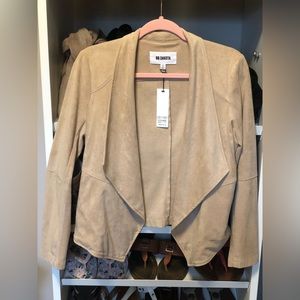 Beige cardigan blazer